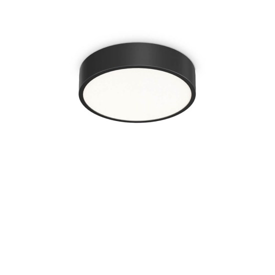 Ideal Lux RAY LED Deckenleuchte 13W ⌀300mm Schwarz IP44 CCT einstellbare Lichtfarbe 327563