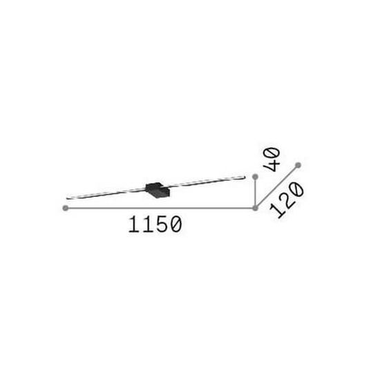 Ideal Lux THEO LED Wandleuchte 2x 2x20,5W Weiss warmweiss 327945