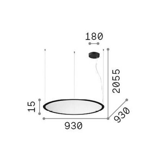 Ideal Lux ORBIT LED Pendelleuchte 61W ⌀930mm Weiss warmweiss 328003