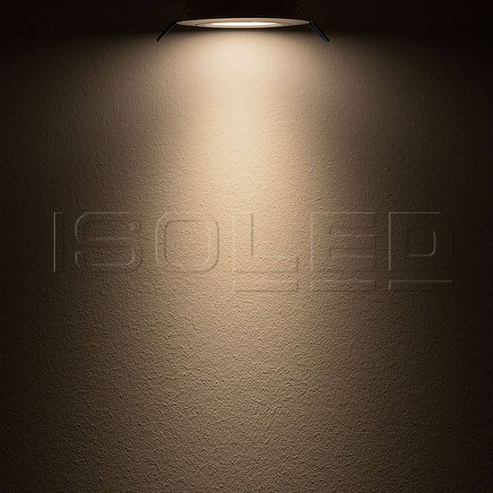 ISOLED LED Einbaustrahler, weiß, 15W, 72°, rund, neutralweiß, dimmbar