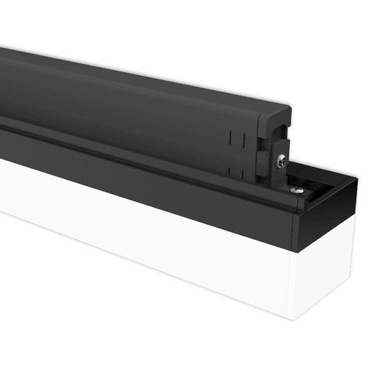 ISOLED 3-PH Linearleuchte 600mm, 20W, 110°, schwarz matt, 3000K