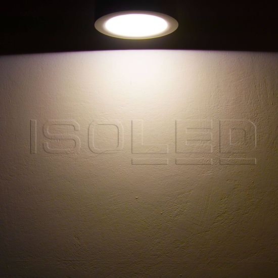 ISOLED LED Aufbauleuchte LUNA 8W, weiß, indirektes Licht, warmweiß