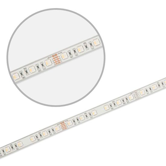 ISOLED LED AQUA RGB+WW Flexband Streifen, 24V, 19W, IP68, 4in1 chip, 60 LED/m