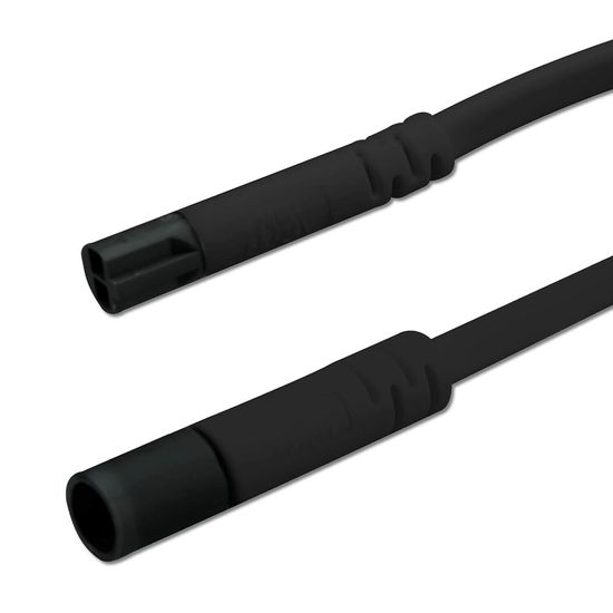 ISOLED Mini-Plug Verlängerung male-female, 3m, 2x0.75, IP54, schwarz, max. 48V/6A