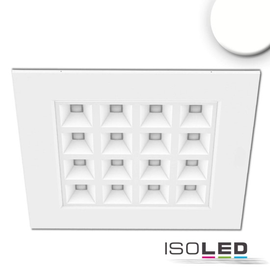 ISOLED LED Panel UGR16 Line 625, 36W, Rahmen weiß, neutralweiß