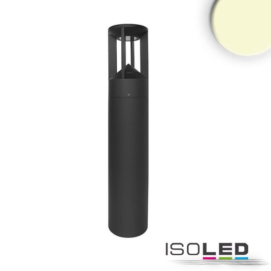 ISOLED LED Wegeleuchte Poller-4, 60cm, 9W, sandschwarz, warmweiß