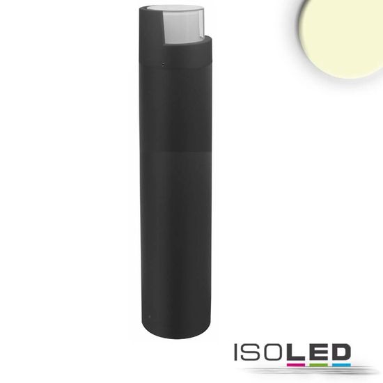 ISOLED LED Wegeleuchte Poller-6, 70cm, 6W, sandschwarz, warmweiß