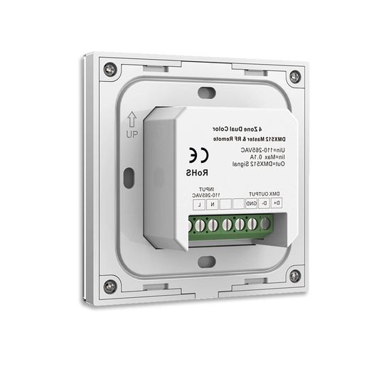 ISOLED Sys-Pro weißdynamische 4 Zonen Einbau-Touch-Fernbedienung + DMX-Output, weiß, 230V