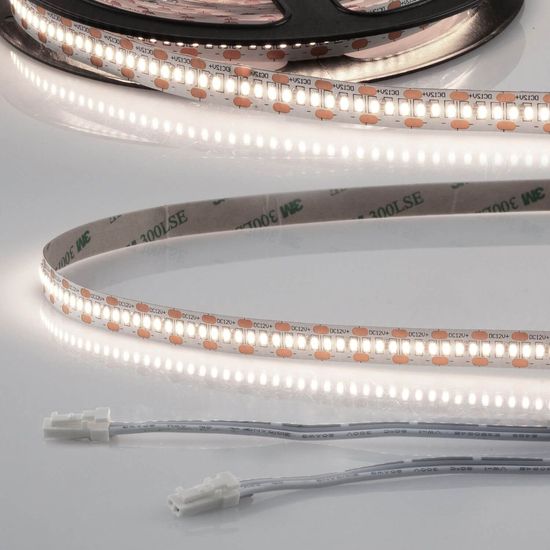 ISOLED LED CRI940 MiniAMP Flexband Streifen, 12V, 6W, IP20, 4000K, 120cm, beids. 30cm Kabel + maleAMP, 300 LED/m