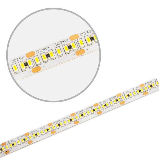 ISOLED LED CRI930 MiniAMP Flexband Streifen, 24V, 6W, IP20, 3000K, 120cm, beids. 30cm Kabel + maleAMP, 300 LED/m