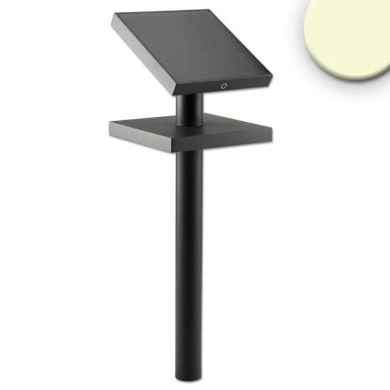 ISOLED LED SOLAR Weg- und Gartenleuchte mit Helligkeitssensor, 1.3W, IP54, warmweiß