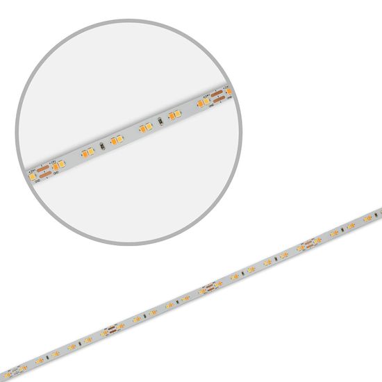 ISOLED LED CRI919/940 MiniAMP Flexband Streifen, 24V, 10W, IP20, weißdyn., 250cm, Kabel beids. + maleAMP, 126 LED/m