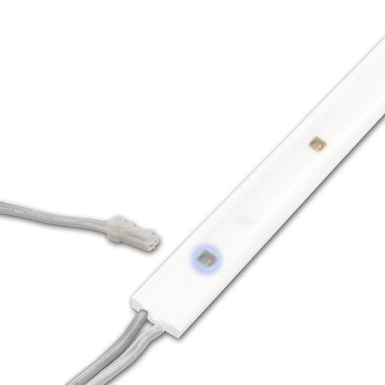 ISOLED LED UV-C MiniAMP Flexband Streifen 270nm, 12V DC, 12W, IP54, 116cm, weiß, eins. Kabel + maleAMP, 24 LED/m