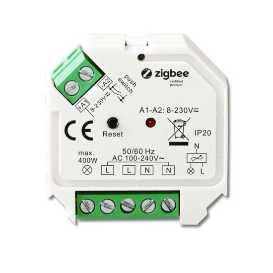 ISOLED ZigBee 3.0/Push Universal Triac-Dimmer 230V, 200VA