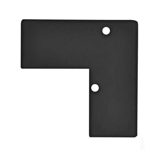 ISOLED Endkappe EC93 Aluminium schwarz RAL 9005 für Profil HIDE ANGLE inkl. Schrauben