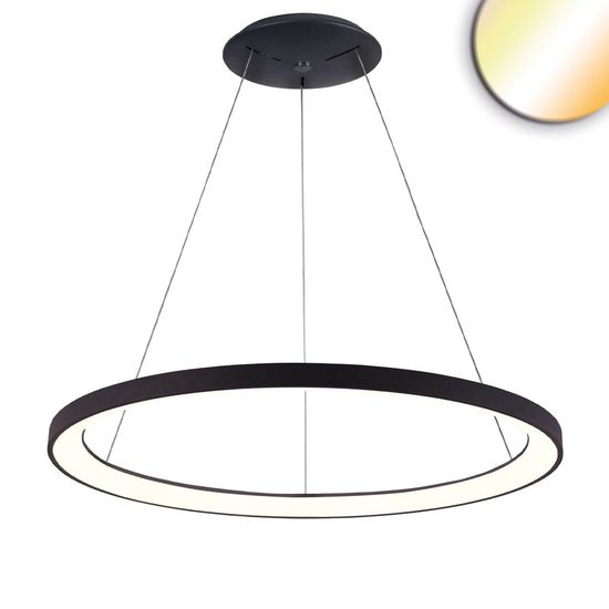 ISOLED LED Hängeleuchte Orbit 780, schwarz, 60W, rund, ColorSwitch 3000/3500/4000K, dimmbar