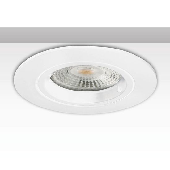 ISOLED Einbaurahmen rund, Lochausschnitt 68mm, weiß, für GU10/MR16 Spots