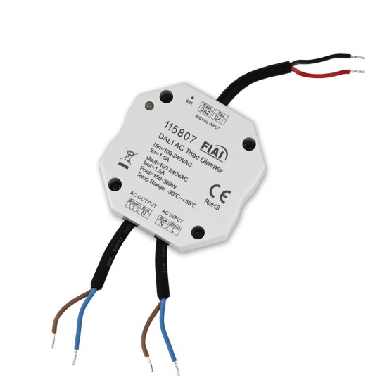 ISOLED DALI-Phasenabschnitt-Dimmer für dimmbare 230V LED Leuchten/Trafos, 360VA