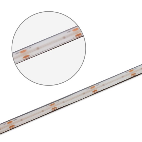 ISOLED LED HT927 COB Flexband für bis zu 90°C Umgebungstemp., 24V DC, 14,4W, IP68, 2700K, 5m Rll, 480 LED/m