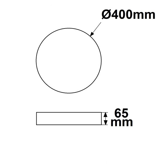 ISOLED LED Hängeleuchte DN400 schwarz, UGR<19 2H, 20W-30W, ColorSwitch 2700-3000-4000K, dimmbar