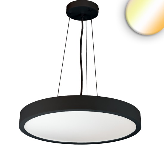 ISOLED LED Hängeleuchte DN1000 schwarz, UGR<19 2H, 80W-100W, Color 2700-3000-4000K, dimmbar