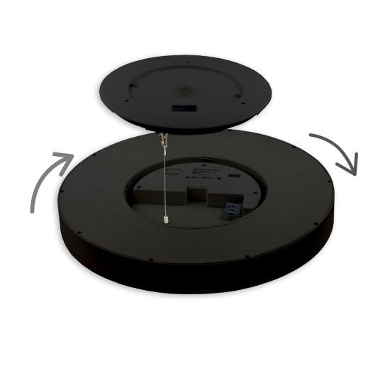 ISOLED LED Hängeleuchte DN1000 schwarz, UGR<19 2H, 80W-100W, Color 2700-3000-4000K, dimmbar