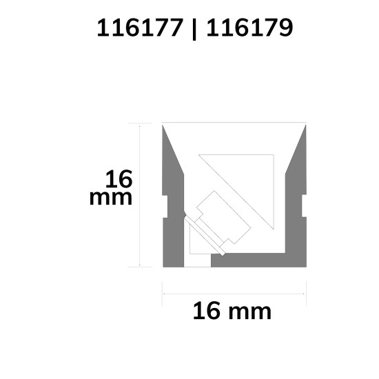 ISOLED LED NEON930 Flexband Twist+Bend B16H16, 24V DC, 10W, IP67, 3000K, 5m, 140 LED/m, inkl. Montageclips