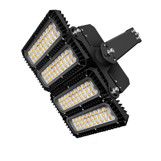 ISOLED LED Flutlicht 450W, 130x40° asymmetrisch, variabel, DALI dimmbar, warmweiß, IP66