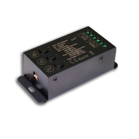 ISOLED Sys-Pro Funk Mesh Multi-PWM CCT-Dimmer mit Bedientasten, 2 Kanal, 12-24V DC 12-20A