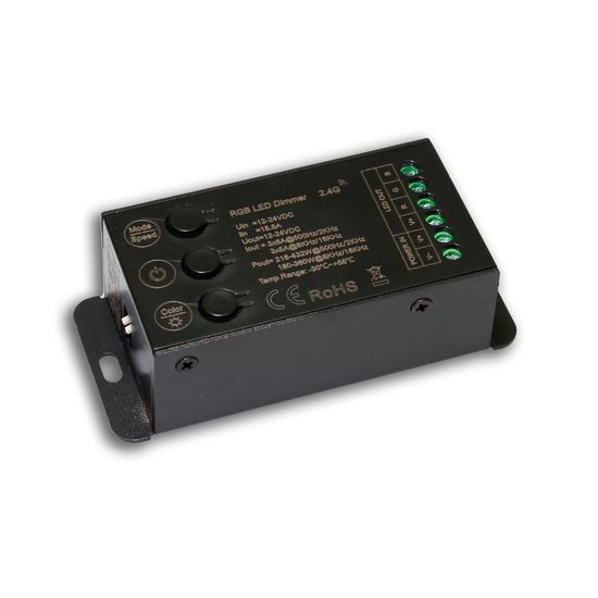 ISOLED Sys-Pro Funk Mesh Multi-PWM RGB-Dimmer mit Bedientasten, 3 Kanal, 12-24V DC 12-18A