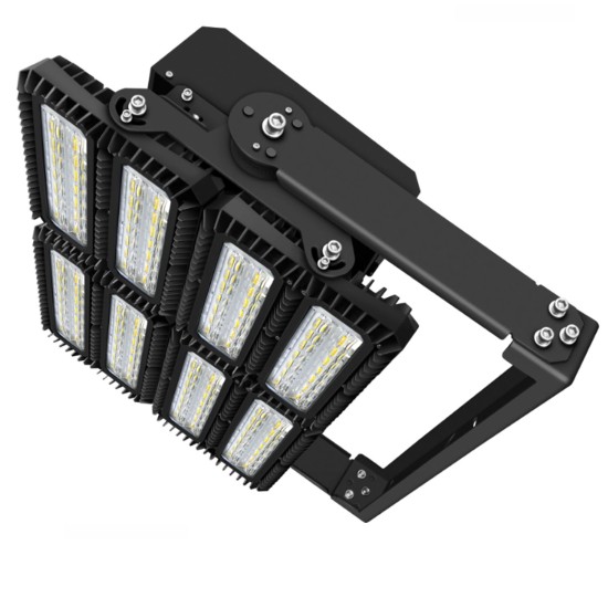 ISOLED LED Flutlicht 900W, 130x25° asymmetrisch, variabel, DALI dimmbar, neutralweiß, IP66