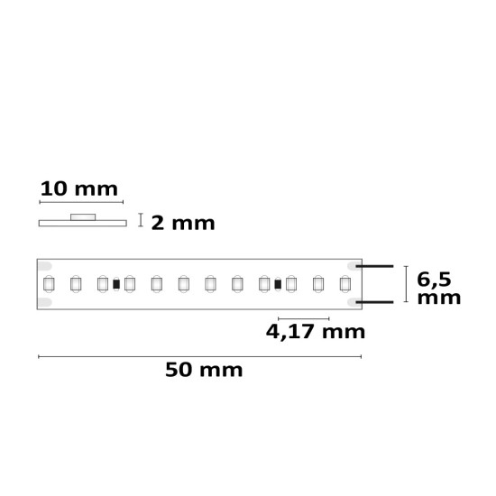 ISOLED LED CRI930 Linear 48V Flexband, 13W, IP20, 2700K, 20m Rolle, 240 LED/m