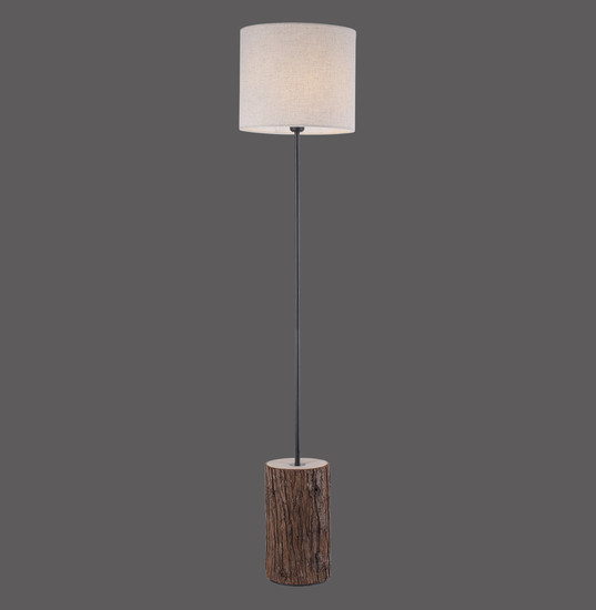 JUST LIGHT BARK Stehleuchte E27 max.40W Braun/Cremeweiß 11234-79