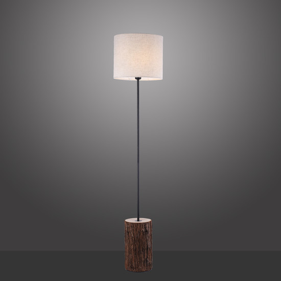 JUST LIGHT BARK Stehleuchte E27 max.40W Braun/Cremeweiß 11234-79