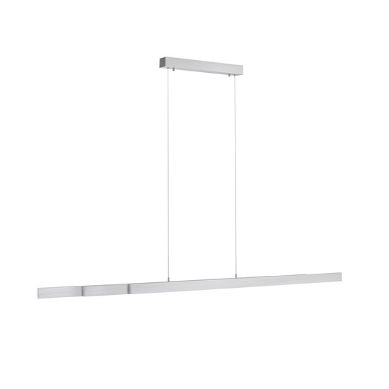 JUST LIGHT LUZI LED Pendelleuchte Warmweiss 13W 3-fach Silber/Weiß 100-180cm 11660-95