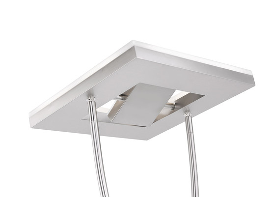 JUST LIGHT HELIA LED Stehleuchte Warmweiss 16,8W Silber/Weiß 187-197,5cm 11776-55