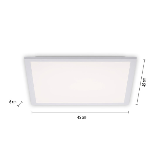 JUST LIGHT FLAT LED Deckenleuchte Warmweiss 17W Weiß 12201-16