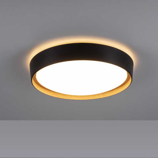 JUST LIGHT EMILIA LED Deckenleuchte Warmweiss 29W Schwarz/Weiß 14347-18