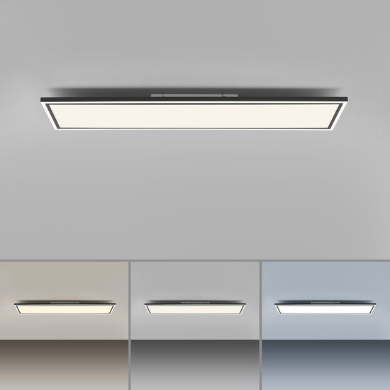 JUST LIGHT EDGING-SMART LED Deckenleuchte Steuerbare Lichtfarbe 54W Schwarz/Weiß 14452-18