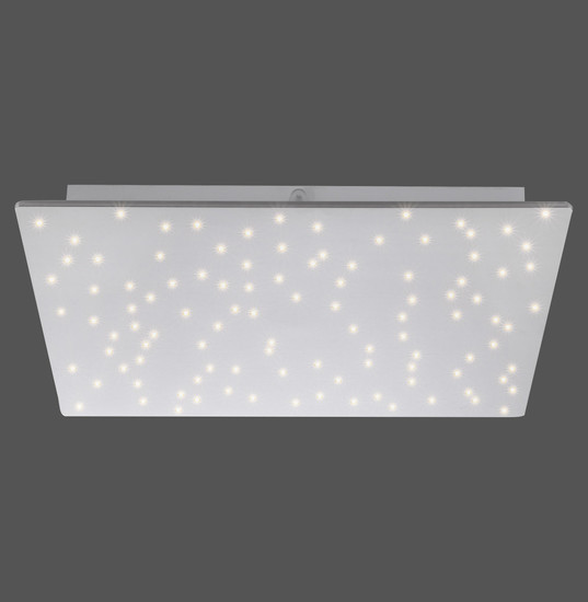 JUST LIGHT SPARKLE LED Deckenleuchte Steuerbare Lichtfarbe 18W Silber 14671-55