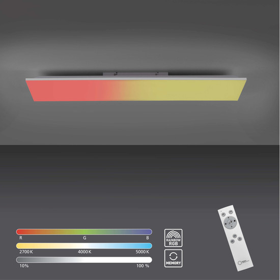 JUST LIGHT YUKON LED Deckenleuchte Steuerbare Lichtfarbe 26W Weiß 15621-16