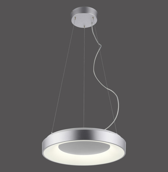 JUST LIGHT KETO ANIKA LED Pendelleuchte Steuerbare Lichtfarbe 26,5W Silber/Weiß 60-120cm 17075-21