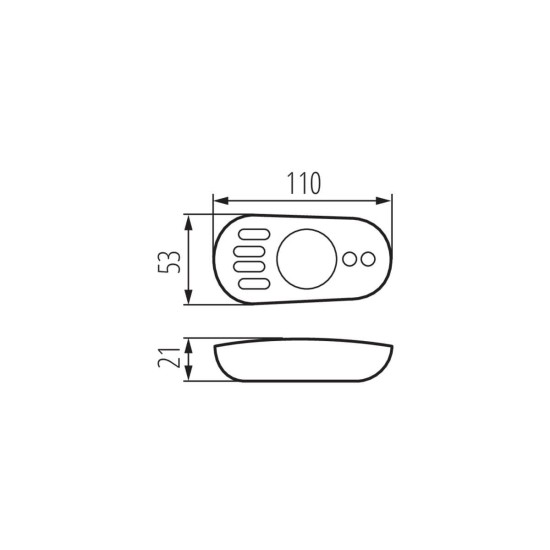 Kanlux Fernbedienung für LED-Streifen REMOTE CCT Weiß 22145