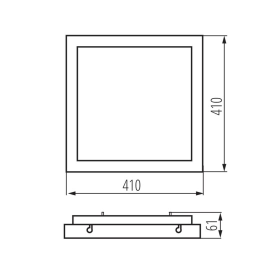 Kanlux LED- Deckenleuchte TYBIA LED Schwarz 24642