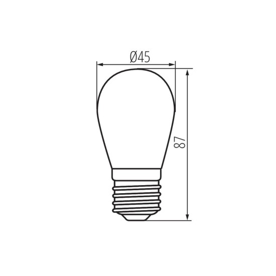 Kanlux Lampe ST45 LED E27 26046