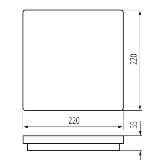 Kanlux 32946 BENO LED Deckenleuchte 18W 4000K Neutralweiss IP54 Sensor