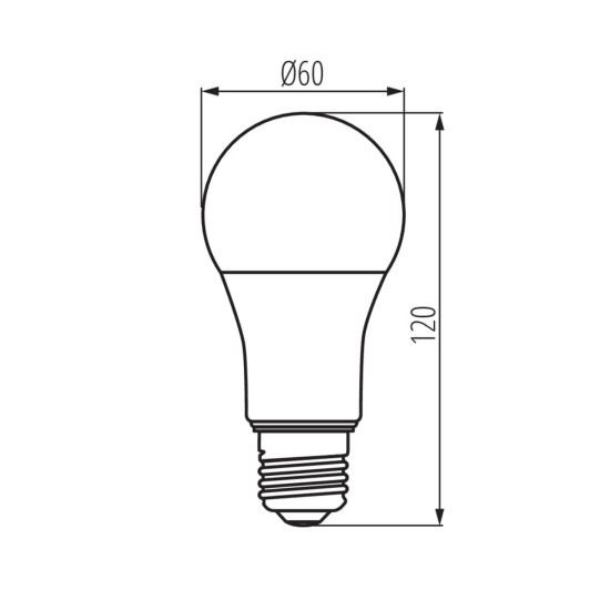 Kanlux Lampe IQ-LEDDIM A60 E27 Weiß 13.6W Dimmbar 33726