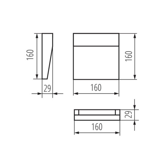 Kanlux Außenleuchte/Wandaufbau DULI LED Anthrazit IP54 33752