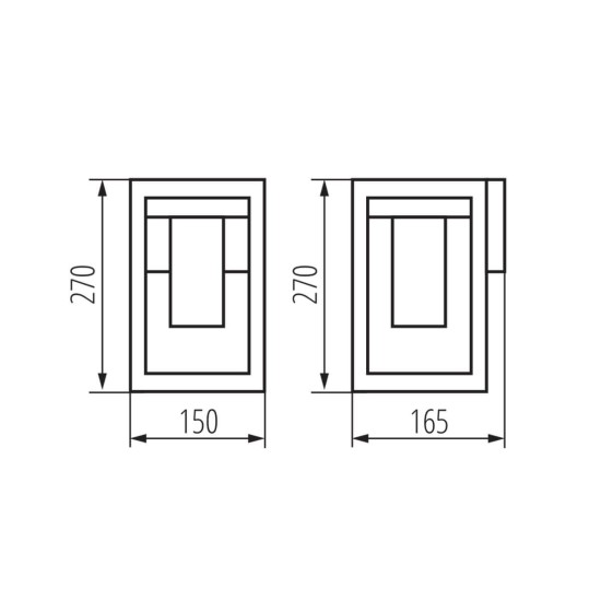 Kanlux Außenlampe VIMO E27 Schwarz IP44 34980