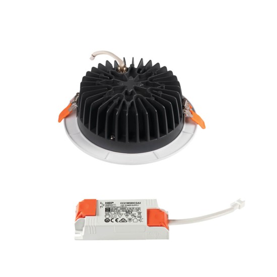 Kanlux Downlight, Einbauleuchte TIBERI PRO LED Weiß IP44/20 35670